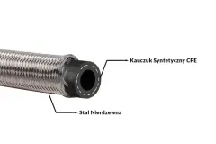 Przewód TurboWorks AN10 14mm kauczukowy CPE w oplocie stalowym największy sklep tuningowy w Polsce!