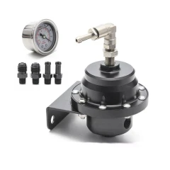 Regulator ciśnienia paliwa AN6 + zegar BLACK - GRUBYGARAGE - Sklep Tuningowy