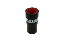 Redukcja silikonowa prosta TurboWorks Pro Black 19-25mm