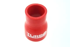Redukcja silikonowa prosta TurboWorks Czerwone 40-51mm