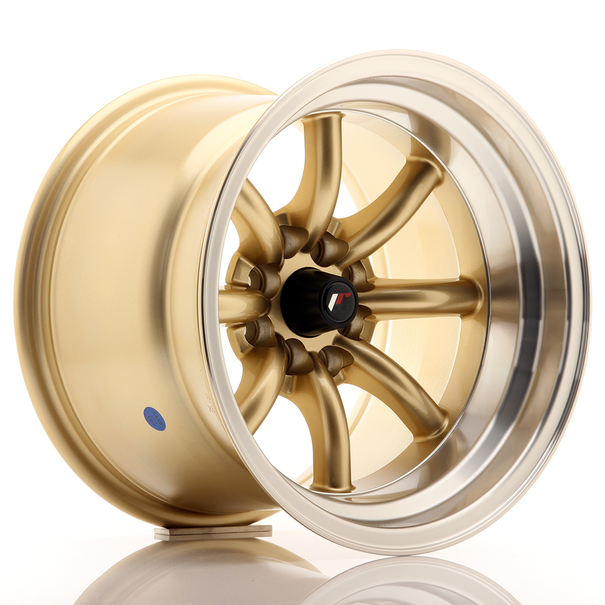 Felga JR Wheels JR19 15x10,5 4x100/4x114,3 ET-32 Gold w/ Machined Lip największy sklep tuningowy w Polsce!