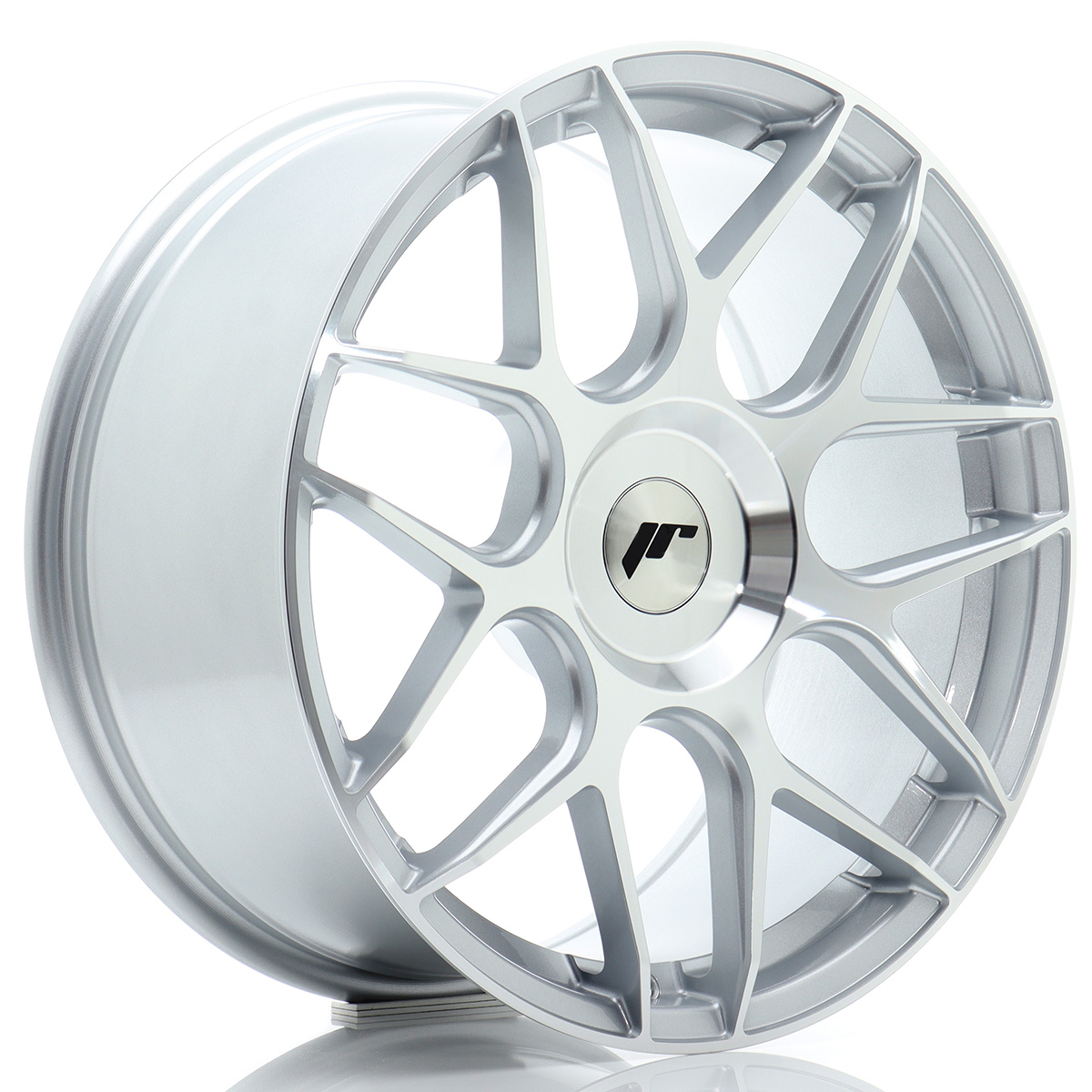 Felga JR Wheels JR18 18x8,5 (3/4/5 śrub) ET20-45 Silver Machined Face Blank największy sklep tuningowy w Polsce!