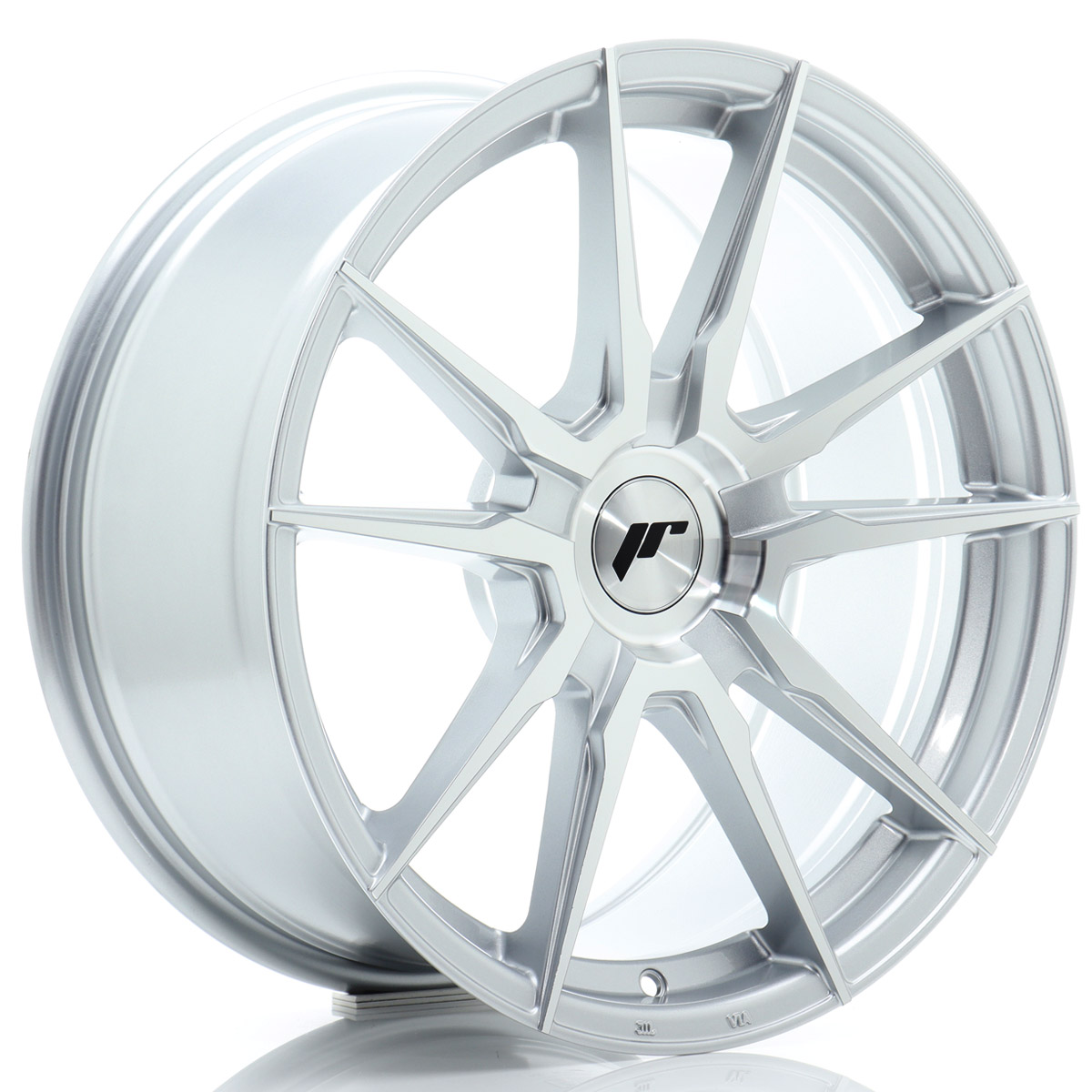 Felga JR Wheels JR21 18x8 (4/5 śrub) ET20-40 Silver Machined Face Blank największy sklep tuningowy w Polsce!