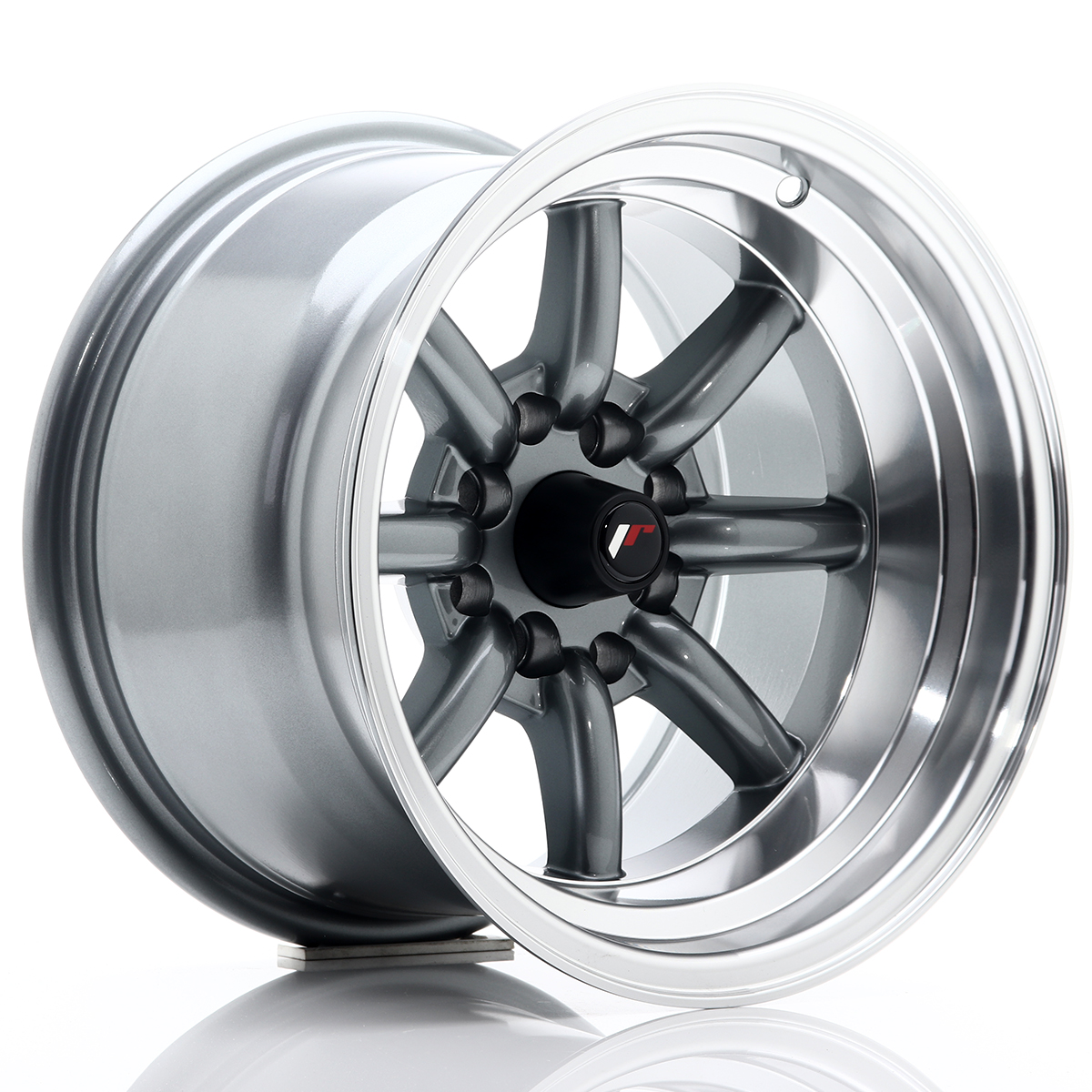 Felga JR Wheels JR19 14x9 4x100/4x114,3 ET-25 Gun Metal w/ Machined Lip największy sklep tuningowy w Polsce!