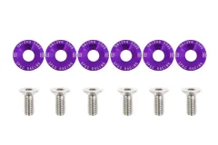 Śrubki ozdobne M8x1.25 15mm D1 Purple największy sklep tuningowy w Polsce!