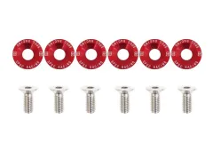 Śrubki ozdobne M8x1.25 15mm D1 Red największy sklep tuningowy w Polsce!