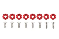 Śrubki ozdobne M6x1.0 15mm D1 Red największy sklep tuningowy w Polsce!