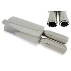 Tłumik Końcowy TurboWorks 2x76mm (3 cale) wejście 63,5mm (2.5 cala) największy sklep tuningowy w Polsce!