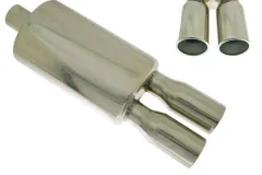 Tłumik Końcowy TurboWorks 2x76mm (3 cale) wejście 63,5mm (2.5 cala) największy sklep tuningowy w Polsce!