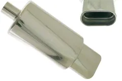 Tłumik Końcowy TurboWorks 76x148mm wejście 57mm (2.25 cala) największy sklep tuningowy w Polsce!