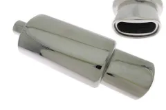 Tłumik Końcowy TurboWorks 80x145mm wejście 63,5mm (2.5 cala) największy sklep tuningowy w Polsce!