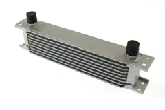 Chłodnica Oleju TurboWorks 9-rzędowa 260x70x50 AN8 silver - GRUBYGARAGE - Sklep Tuningowy