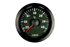 Wskaźnik temperatury zewnętrznej VDO -25/+40C 52mm 12V CV