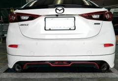 Dokładka zderzaka tylnego Mazda 3 4D 17- MK Style - GRUBYGARAGE - Sklep Tuningowy
