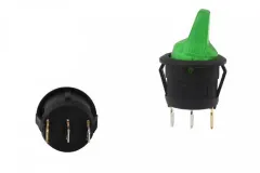 Włącznik Flip ON-OFF 3PIN Led Green największy sklep tuningowy w Polsce!