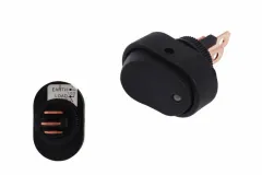 Włącznik Oval ON-OFF 3PIN White największy sklep tuningowy w Polsce!