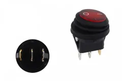 Włącznik Round ON-OFF 3PIN Red największy sklep tuningowy w Polsce!