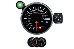Zegar Wskaźnik Depo PK DUAL 95mm Prędkościomierz KM/H największy sklep tuningowy w Polsce!