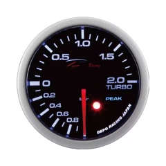 Zegar DEPO SKPK 52mm Doładowanie Turbo 2 Bar 7 Kolorów