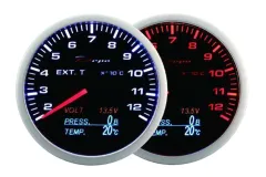Zegar Wskaźnik Depo WA 4w1 60mm EGT Volt Ciśnienie Temperatura Oleju największy sklep tuningowy w Polsce!