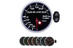 Zegar Wskaźnik Slide PK-SC 52mm Doładowanie Boost Turbo Electric -1 do 3 BAR największy sklep tuningowy w Polsce!