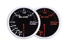 Zegar Wskaźnik Slide WA 52mm Doładowanie Boost Turbo Electric -1 do 2 BAR największy sklep tuningowy w Polsce!