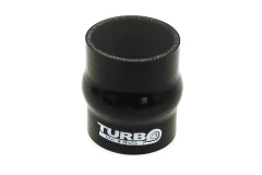 Łącznik silikonowy antywibracyjny TurboWorks Czarne 45mm
