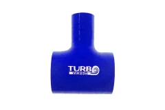 Łącznik silikonowy T-Piece TurboWorks Niebieskie 32-25mm
