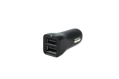 Ładowarka samochodowa 12-24V 2xUSB 2.4A Czarny Typ 1 największy sklep tuningowy w Polsce!
