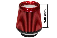 Filtr stożkowy Simota H:130mm OTW:80-89mm JAU-X02105-05 Czerwony największy sklep tuningowy w Polsce!
