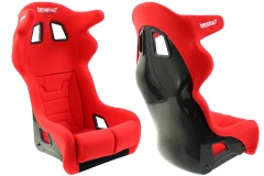 Fotel Sportowy Bimarco Grip Welur Red HANS FIA - GRUBYGARAGE - Sklep Tuningowy