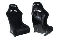 Fotel sportowy SLIDE RS material Black S (składany) - GRUBYGARAGE - Sklep Tuningowy