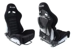 Fotel sportowy SLIDE X3 zamsz Black M największy sklep tuningowy w Polsce!
