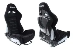 Fotel sportowy SLIDE X3 zamsz Black S największy sklep tuningowy w Polsce!