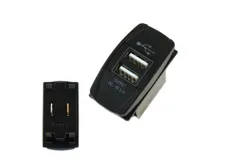 Gniazdo 12/24V 2xUSB (3.1A) LED największy sklep tuningowy w Polsce!