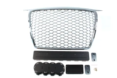 GRILL AUDI A3 8P RS-STYLE CHROME (05-09) - GRUBYGARAGE - Sklep Tuningowy