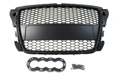 GRILL AUDI A3 8P RS-STYLE GLOSS BLACK (07-12) - GRUBYGARAGE - Sklep Tuningowy