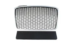 Grill Audi A4 B7 RS-Style Silver-Black 04-08 największy sklep tuningowy w Polsce!