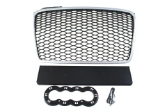 Grill Audi A4 B7 RS-Style Silver-Black 04-08