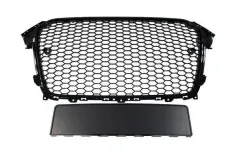 Grill Audi A4 B8 RS-Style Bright Black 12-15 PDC największy sklep tuningowy w Polsce!