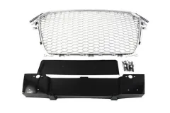 Grill Audi A4 B8 RS-Style Silver-Black 12-15 PDC największy sklep tuningowy w Polsce!