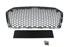 Grill Audi A4 B9 RS-Style Satin Black 2016+ PDC największy sklep tuningowy w Polsce!