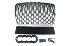 GRILL AUDI A6 C6 RS-STYLE CHROME-BLACK (09-11)