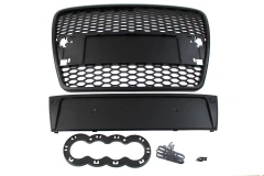 Grill Audi A6 C6 RS-Style Gloss Black 04-09