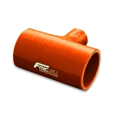 Trójnik silikonowy T-Piece FMIC 57/25mm Pomarańczowy - GRUBYGARAGE - Sklep Tuningowy