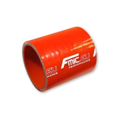 Łącznik silikonowy prosty FMIC 8mm 10CM Pomarańczowy