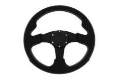 Kierownica sportowa Pro 330mm offset:0mm (płaska) Skóra Czarna największy sklep tuningowy w Polsce!