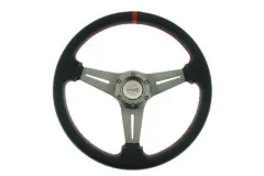 Kierownica sportowa Pro 350mm offset:20mm Carbon Red największy sklep tuningowy w Polsce!