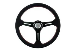 Kierownica sportowa Pro 350mm offset:40mm Skóra Czarna największy sklep tuningowy w Polsce!