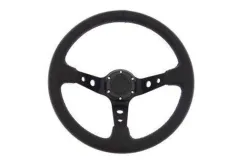 Kierownica sportowa Pro 350mm offset:80mm (głęboka) Skóra Czarna największy sklep tuningowy w Polsce!